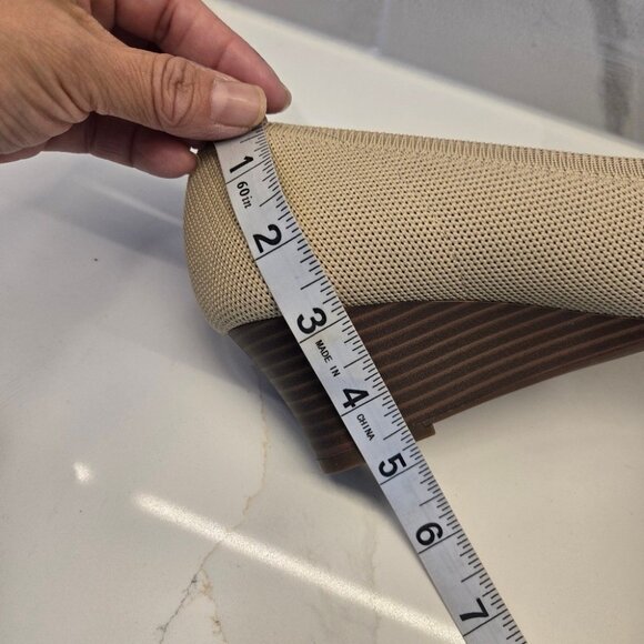 Vivaia Aria Wedge Pro Pointed Toe Pumps Almond - Picture 11 of 11